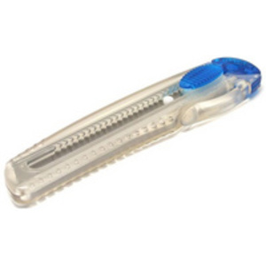 NT Cutter iL-120P, boîtier en plastique, bleu-transparent
