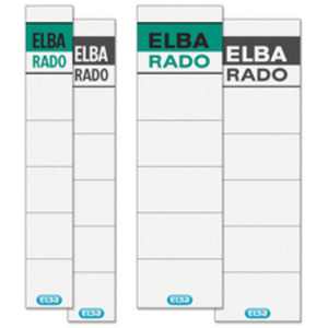 ELBA Etiquette pour dos de classeur Rado Brillant, blanc