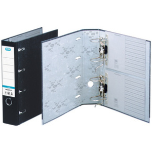 ELBA classeur double mécanisme rado, largeur dos: 75 mm,noir