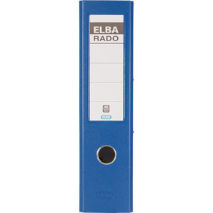 ELBA Classeur rado plast, largeur de dos: 80 mm, bleu, A4
