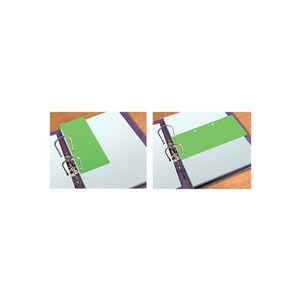 Oxford Intercalaires Duo, en carton, 240 x 105 mm, vert