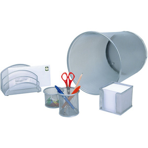 WEDO Set de bureau 'Office', en fil métallique, noir