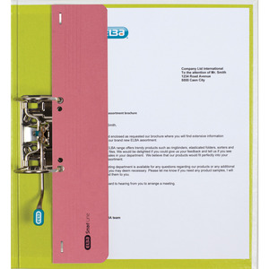 ELBA chemise à oeillet A4 en carton manile, 250 g/m2, rouge