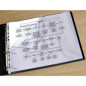 Oxford Pochette perforée, A3 paysage, PP, transparent lisse