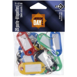 RESKAL Porte-clés avec anneau, diamètre: 18 mm, assorti  - 45340