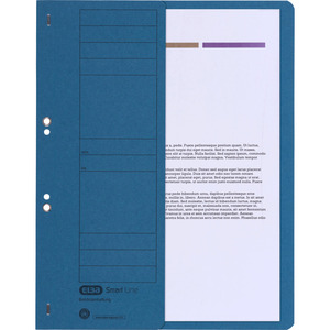 ELBA Chemise à oeillets en carton, bleu, Classement