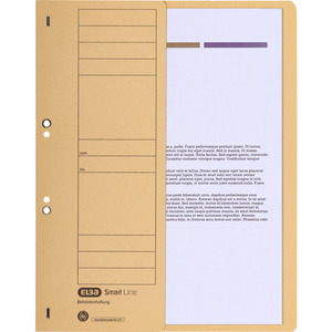 ELBA Chemise à oeillets en carton, chamois, Classement