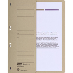 ELBA Chemise à oeillets en carton, gris, Classement