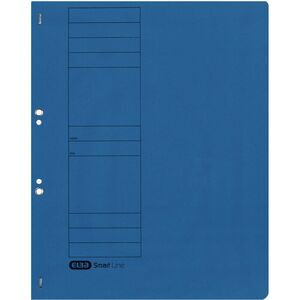 ELBA Chemise à oeillets en carton, bleu, rabat sur la face