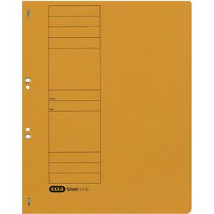 ELBA Chemise à oeillets en carton, jaune, rabat sur la face