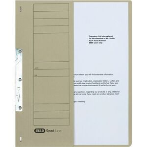 ELBA Chemise à crochets, en carton, gris