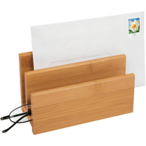 WEDO Trieur à courrier, en bambou, 2 compartiments