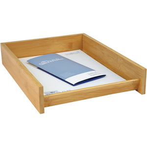 WEDO Corbeille à courrier, en bambou, empilable