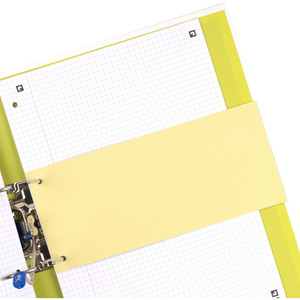 Oxford Intercalaires en carton, pour format A4, jaune