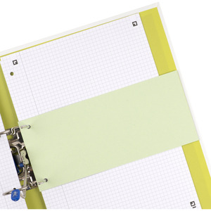 Oxford Intercalaires en carton, pour format A4, vert