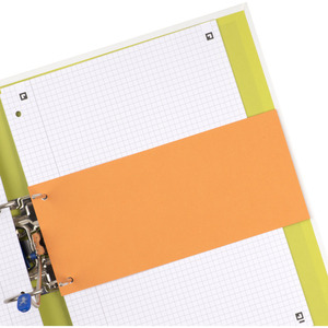 Oxford Intercalaires en carton, pour format A4, orange