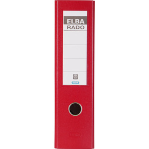 ELBA Classeur rado plast, largeur de dos: 80 mm, A4, rouge
