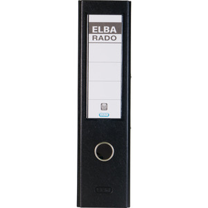 ELBA Classeur rado plast, largeur de dos: 80 mm, A4, noir