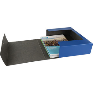 ELBA porte-documents A4, capacité 80 mm, bleu