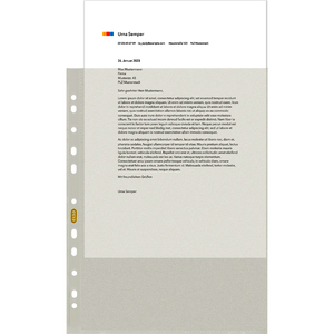 ELBA Pochette perforée Recycling, A4, 0,08 mm, translucid