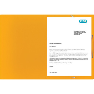 ELBA chemise à élastiques chic, en carton, A4, jaune