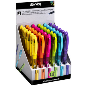 Wonday Stylo plume MIN'O, assorti, présentoir de 36