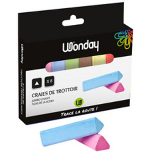 Wonday Craie de trottoir 'marelle', étui carton de 8