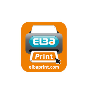 ELBA classeur rado brillant, largeur de dos: 80 mm, rouge
