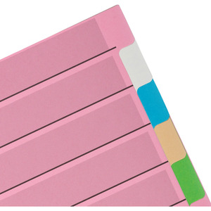 Oxford Intercalaires en carton, uni, A4, couleur, 10 touches