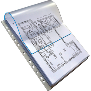 Oxford Pochettes perforées à soufflet, A4, PVC, 0,3 mm