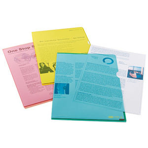 Oxford Pochettes coin Premium, A4, PVC, transparent, vert