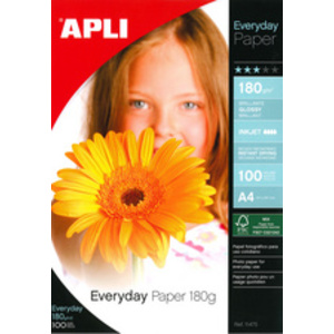 APLI Papier photo everyday, 100 x 150 mm, 180 g/m2, brillant  - 20359