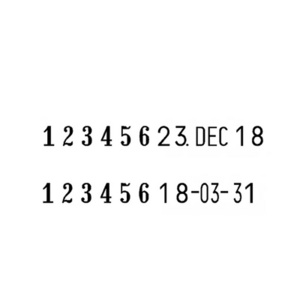 REINER Tampon numéroteur et dateur 'C1', 6 chiffres