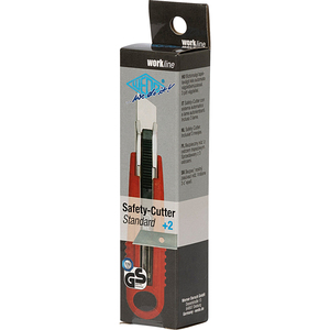 WEDO Safety-Cutter standard, lame: 18 mm, rouge/noir  - 63291