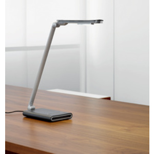 MAUL Lampe de bureau à LED MAULpure, dimmable, argent