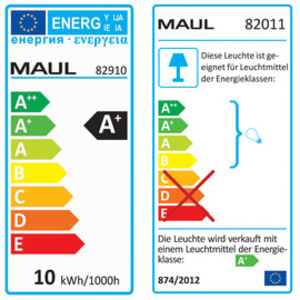 MAUL Lampe de bureau à LED MAULstudy, pince, noir