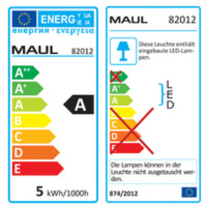 MAUL Lampe de bureau à LED MAULpuck, socle, noir