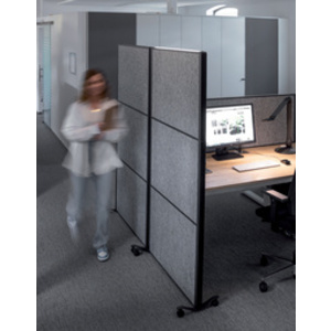 MAUL Système de cloison MAULconnecto Uplight, gris clair