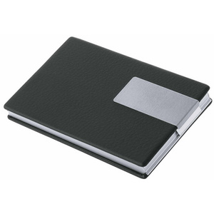 WEDO Boîte cartes de visite Good Deal, aluminium/PVC (noir)