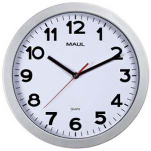 MAUL Horloge murale/radio pilotée MAULstep, diamètre: 300mm