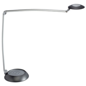 MAUL Lampe de bureau LED MAULspace, variateur, argent/noir
