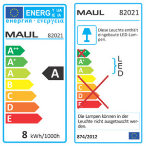 MAUL Lampe de bureau LED MAULspace, variateur, argent/noir