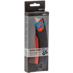 WEDO Cutter de sécurité PLUS 839, lame: 19 mm, noir/rouge