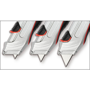 WEDO Safety-Cutter pro, lame trapèze, noir/rouge