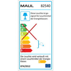 MAUL Lampadaire halogène MAULsky, dimmable, argent