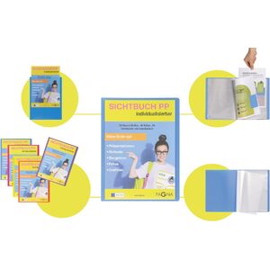 PAGNA Protège-documents de présentation 'School', bleu clair