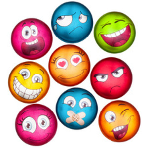 WEDO Aimant avec visage, en verre, diamètre: 35 mm