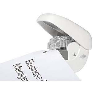 WEDO Mini agrafeuse sans agrafes, capacité: 5 feuilles,blanc