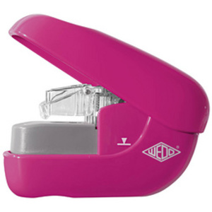 WEDO Mini agrafeuse sans agrafes, capacité: 5 feuilles,blanc