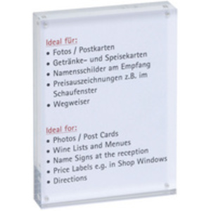 Maul Cadre photo, (L)150 x (P)24 x (H)115 mm, transparent